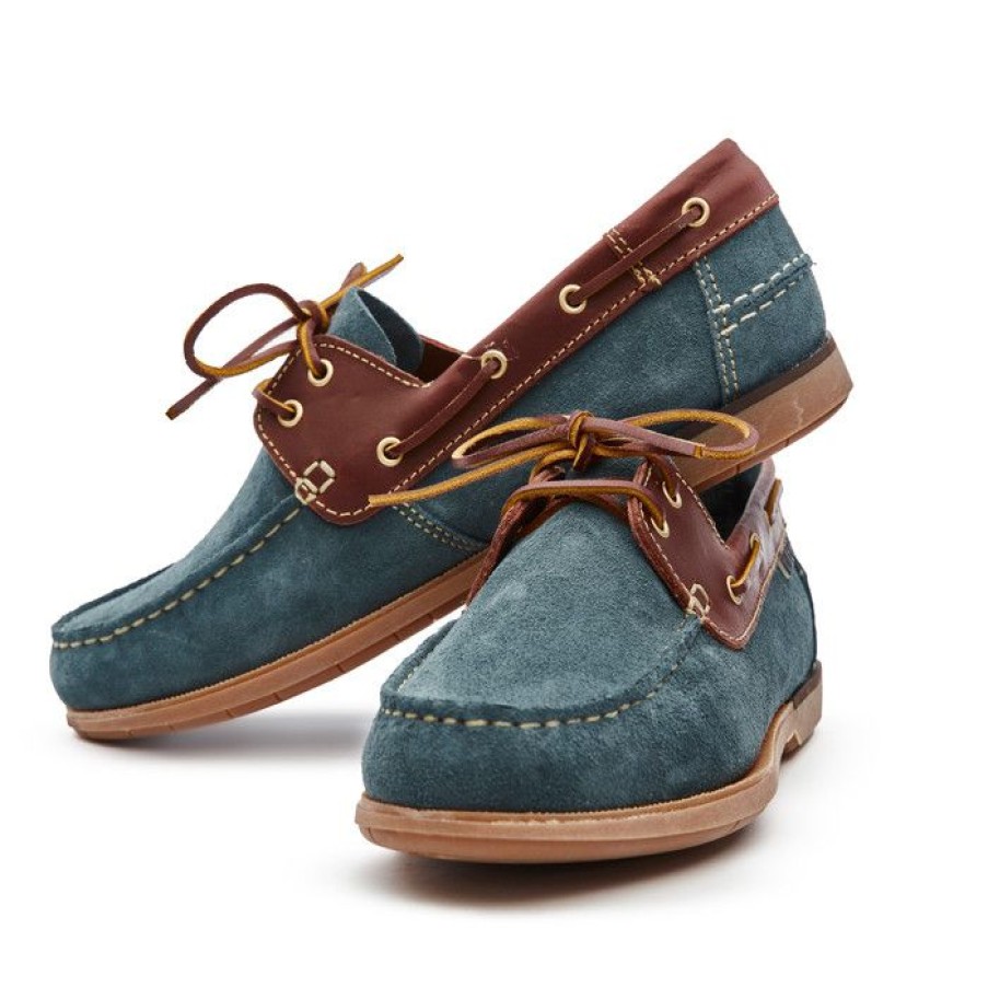 Miler Menswear | Morsko-Brazowe Buty Zeglarskie