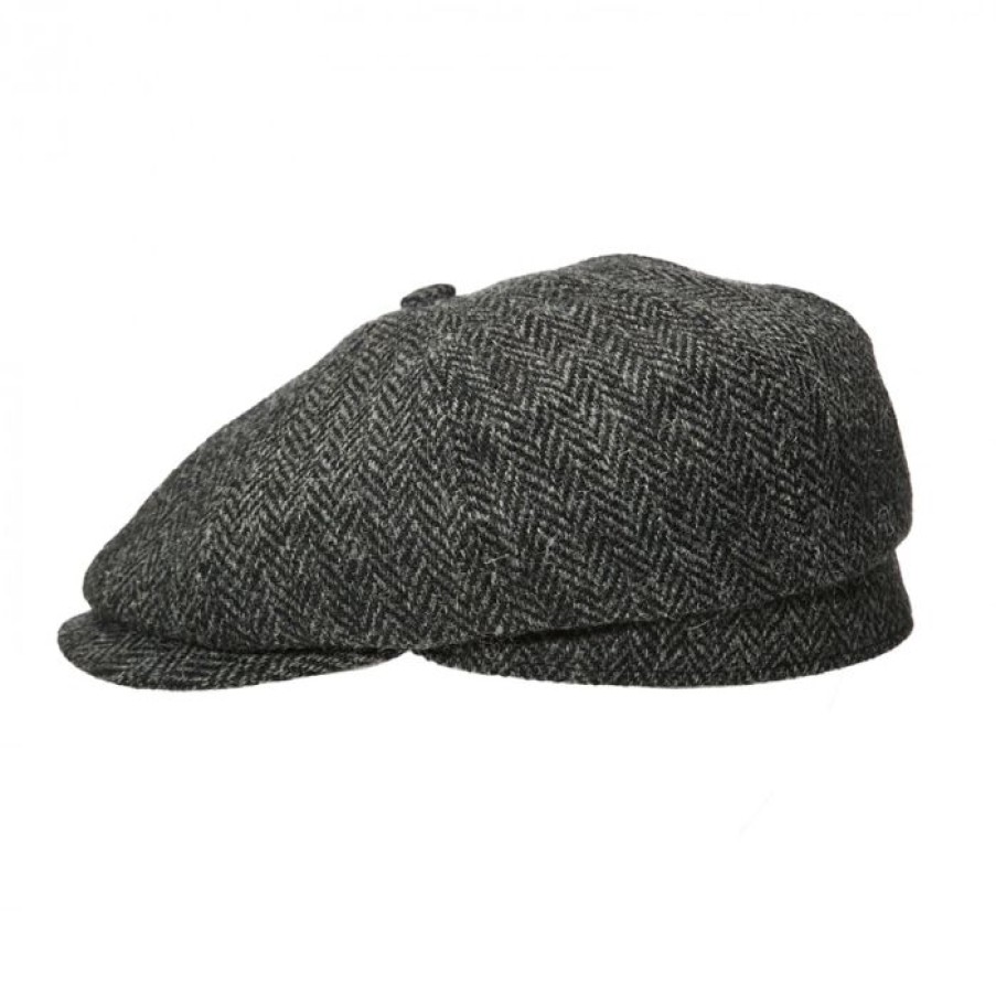 Miler Menswear | Szary Kaszkiet Meski Driver'S Cap Bute Z Harris Tweedu