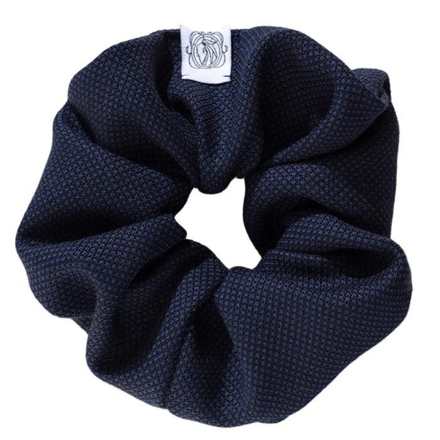 Miler Menswear | Memadam: Scrunchie Granatowa Welniana Gumka Do Wlosow