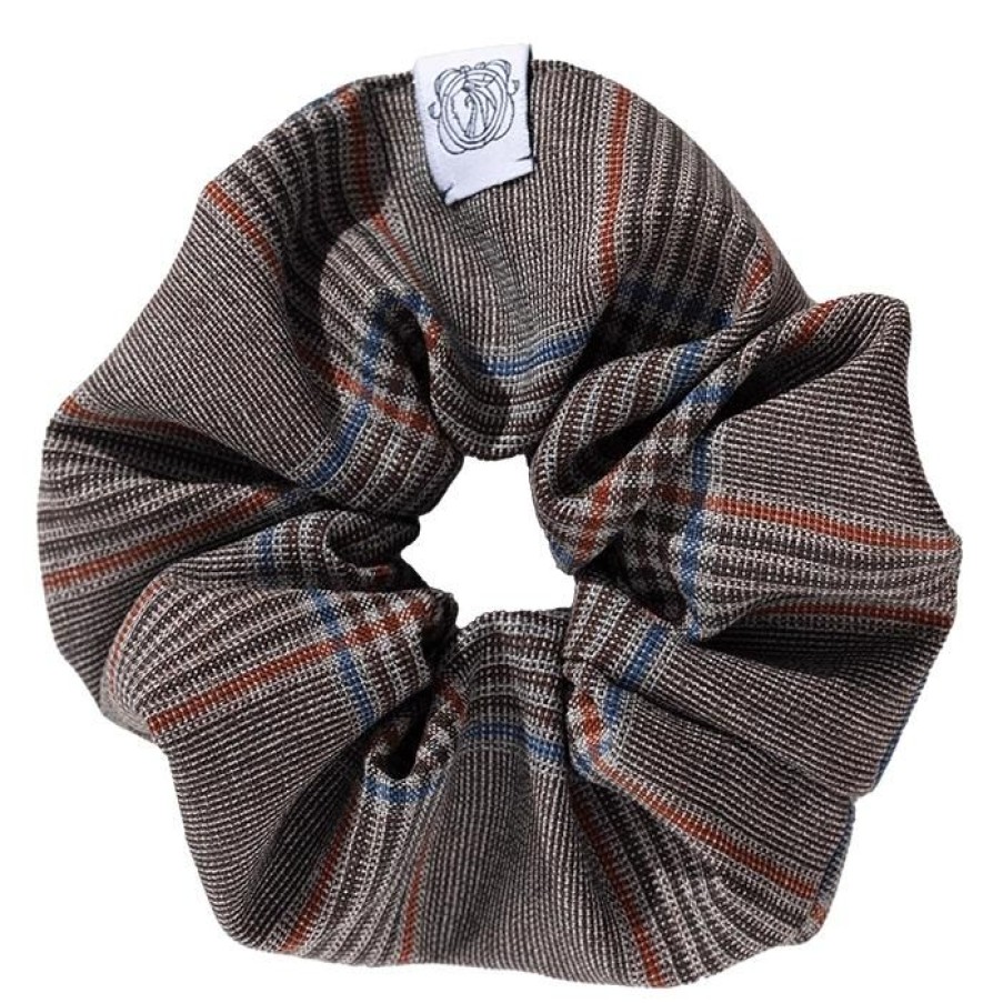 Miler Menswear | Memadam: Scrunchie - Szara Welniana Gumka Do Wlosow W Kratke