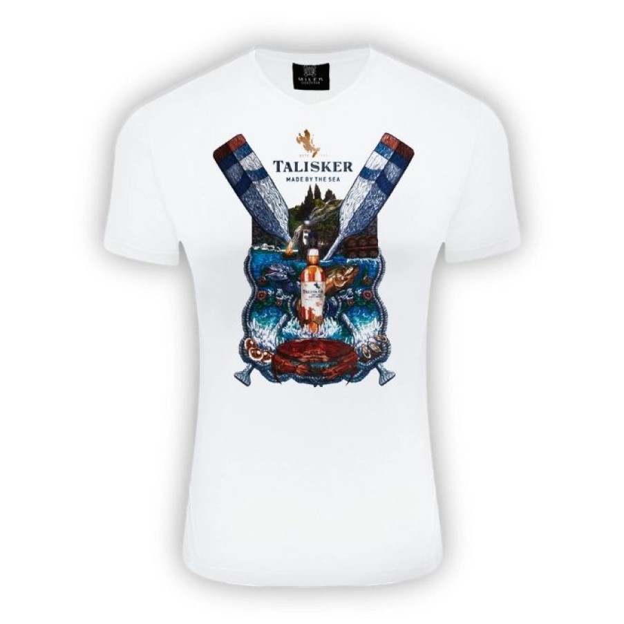 Miler Menswear | Bialy T-Shirt Meski Miler Menswear X Talisker