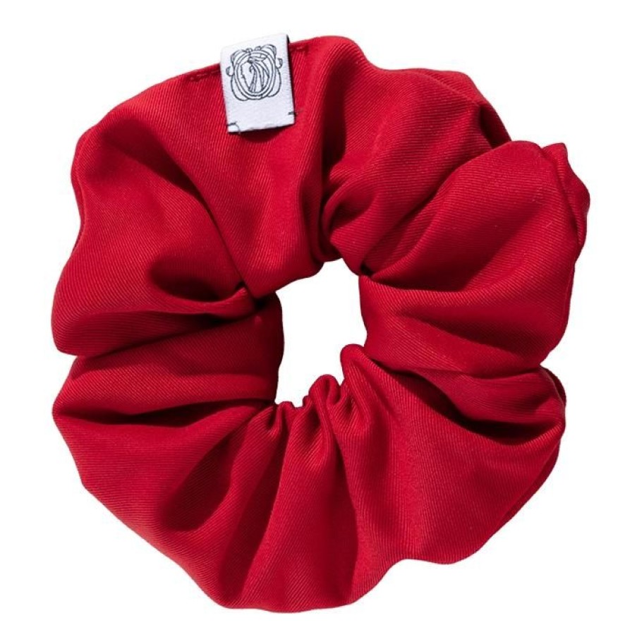 Miler Menswear | Memadam: Scrunchie Czerwona Welniana Gumka Do Wlosow